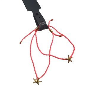 Madewell Hot Pink Starfish Friendship Bracelets